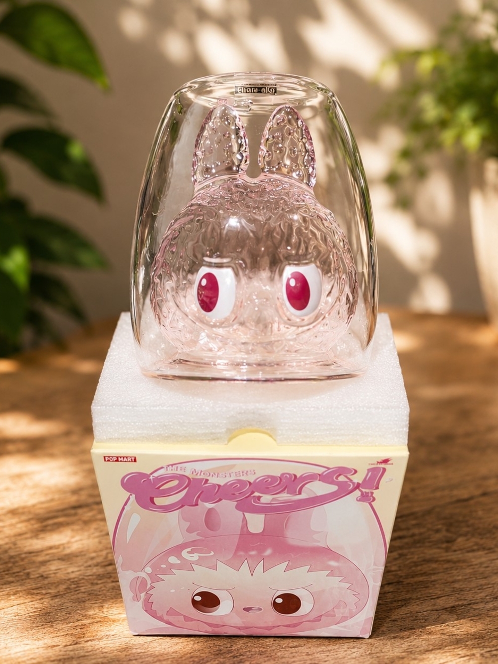 POP MART THE MONSTERS-CHEERS! Pink Clear Bunny Cup (ROMANCE) Collectible Box